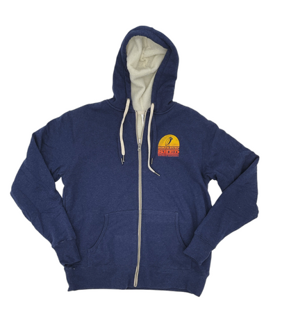 Original Logo Sherpa Zip Hoodie