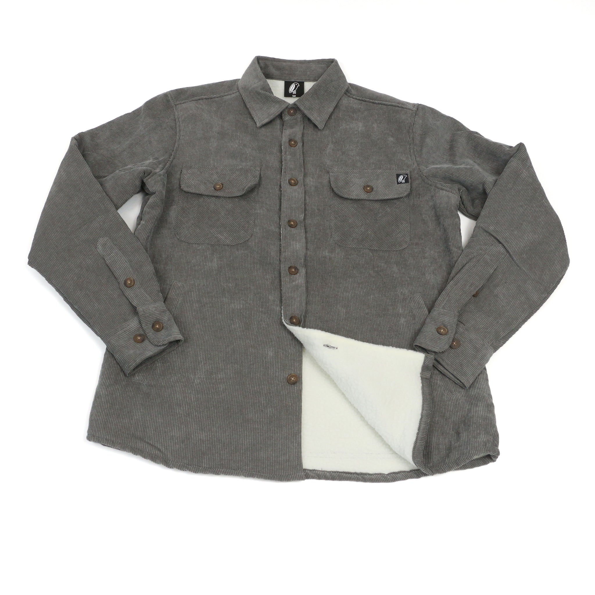 Corduroy jacket grey best sale