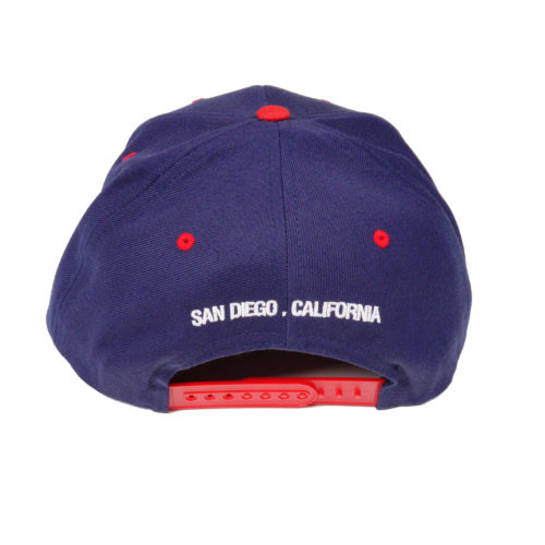 navy red hat bss back