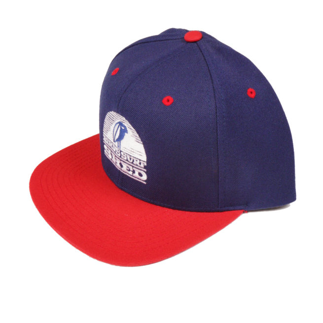 navy red hat angle