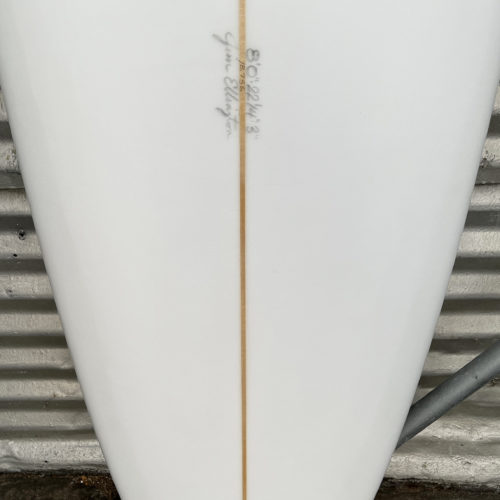 ellington longboard front tail close up