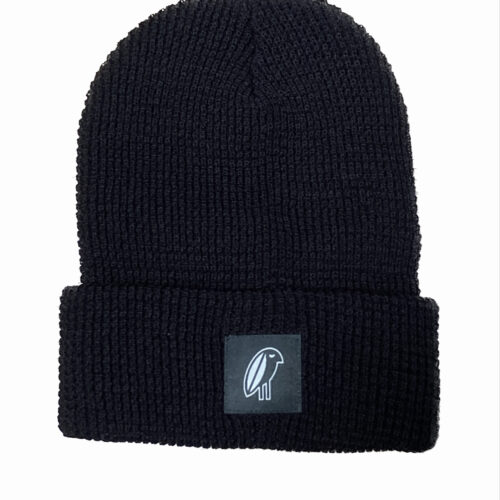 shed beanie black front