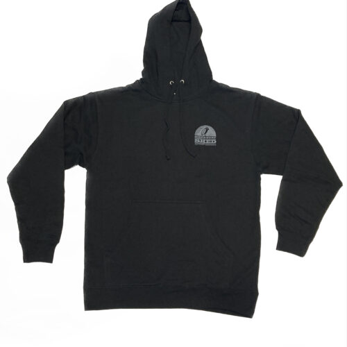 bss pullover hoodie black/grey front